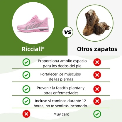 Calzado ortopédico médico Riccicall®: Diseñado ergonómicamente para aliviar el dolor de espalda, pies y articulaciones.