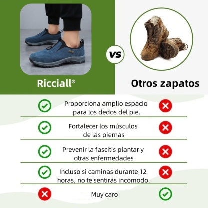 Riccicall® – Calzado ortopédico médico de diseño ergonómico que alivia el dolor de espalda, articulaciones y piernas.