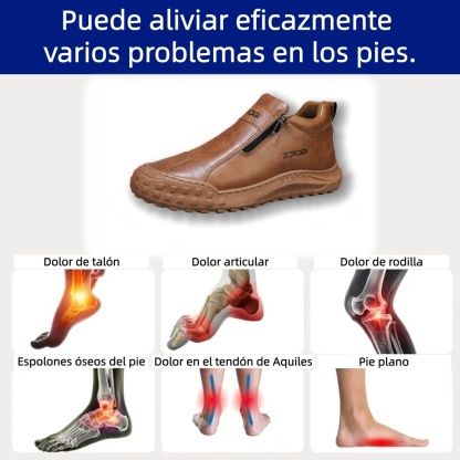 Zapatos ortopédicos Riccicall®: Ideales para caminar todo el día, alivian el dolor de pies, rodillas y espalda. Fabricados artesanalmente con cuero genuino.