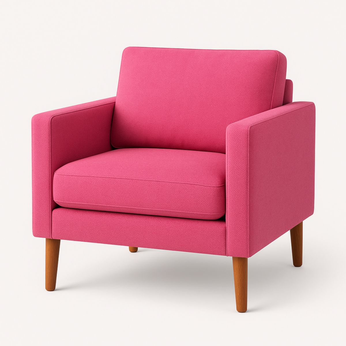 Roze Fauteuil Stof Vierkant 85cm x 85cm x 80cm