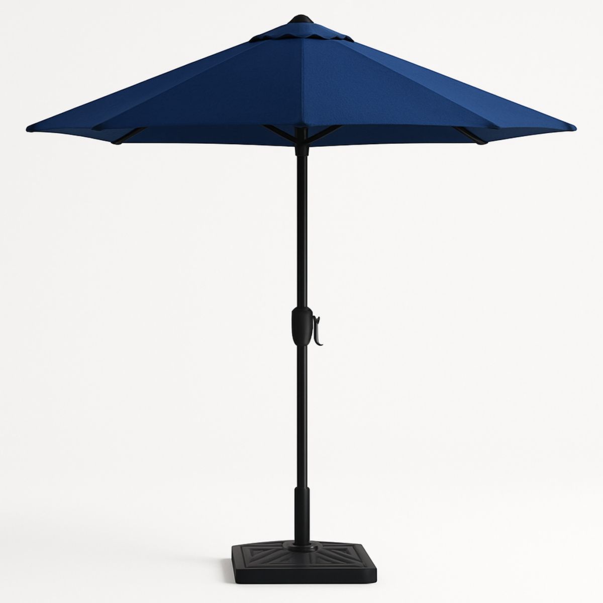 Blauwe Tuinparasol Ø300 cm Staal Polyester
