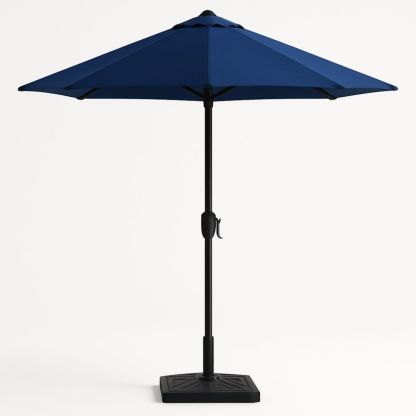 Blauwe Tuinparasol Ø300 cm Staal Polyester