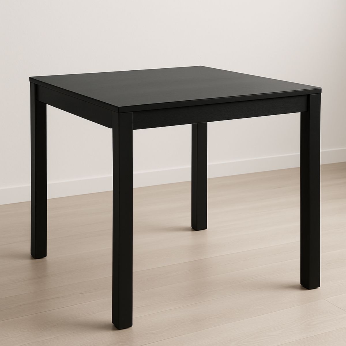 Zwarte Vierkante Eettafel Hout 75x75 cm