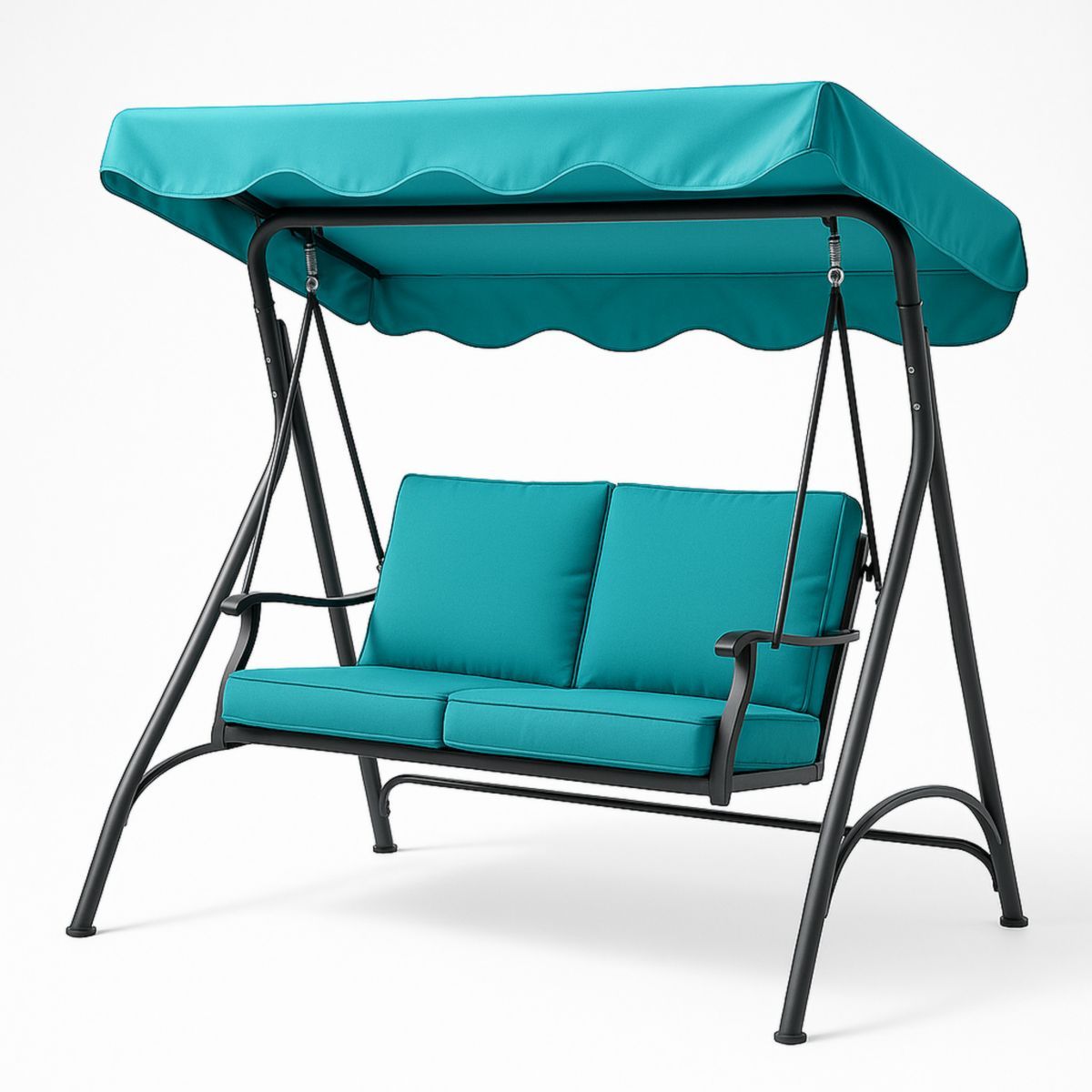 Schommelbank Buitenstaal Textileen Turquoise