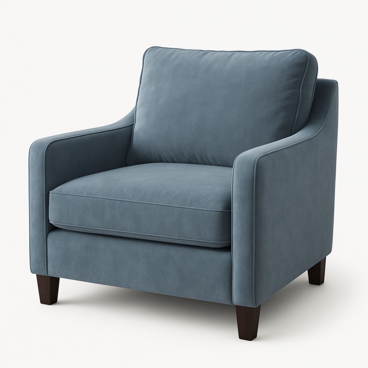 Fluwelen Fauteuil Blauw 100x90x85 cm