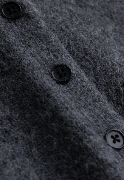 Vintage Style Fur Collar Cardigan