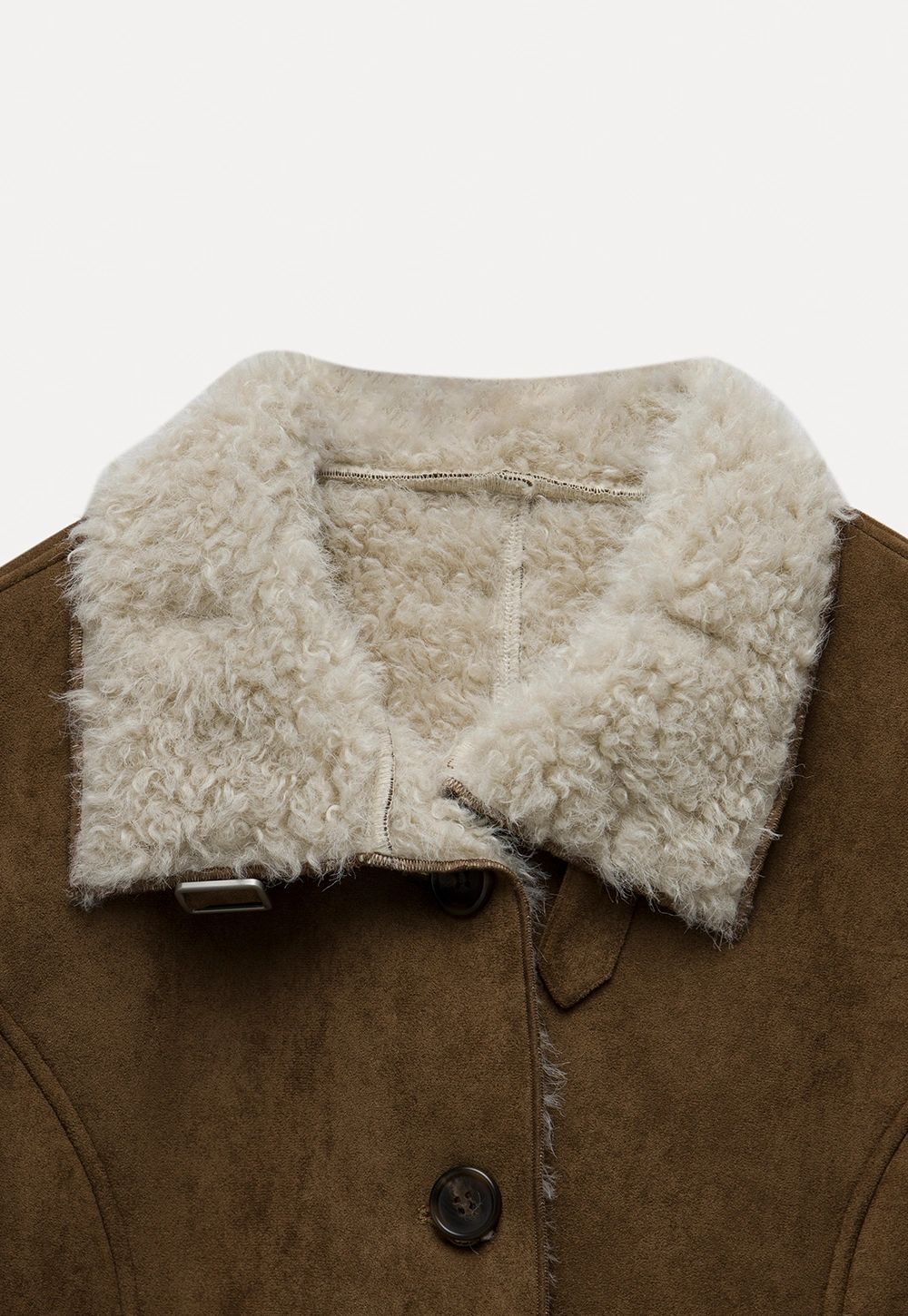 Women Fashion Faux Suede Jacket