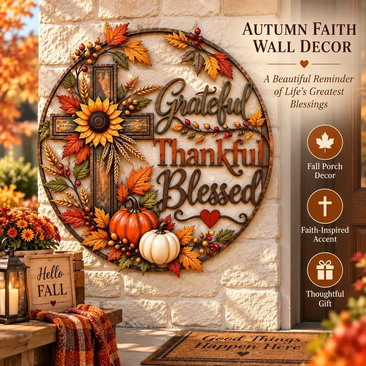 🍂Fall Faith Wall Decor ✝️🌻