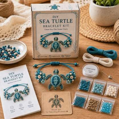 🐙DIY Beaded Bracelet Making Kit