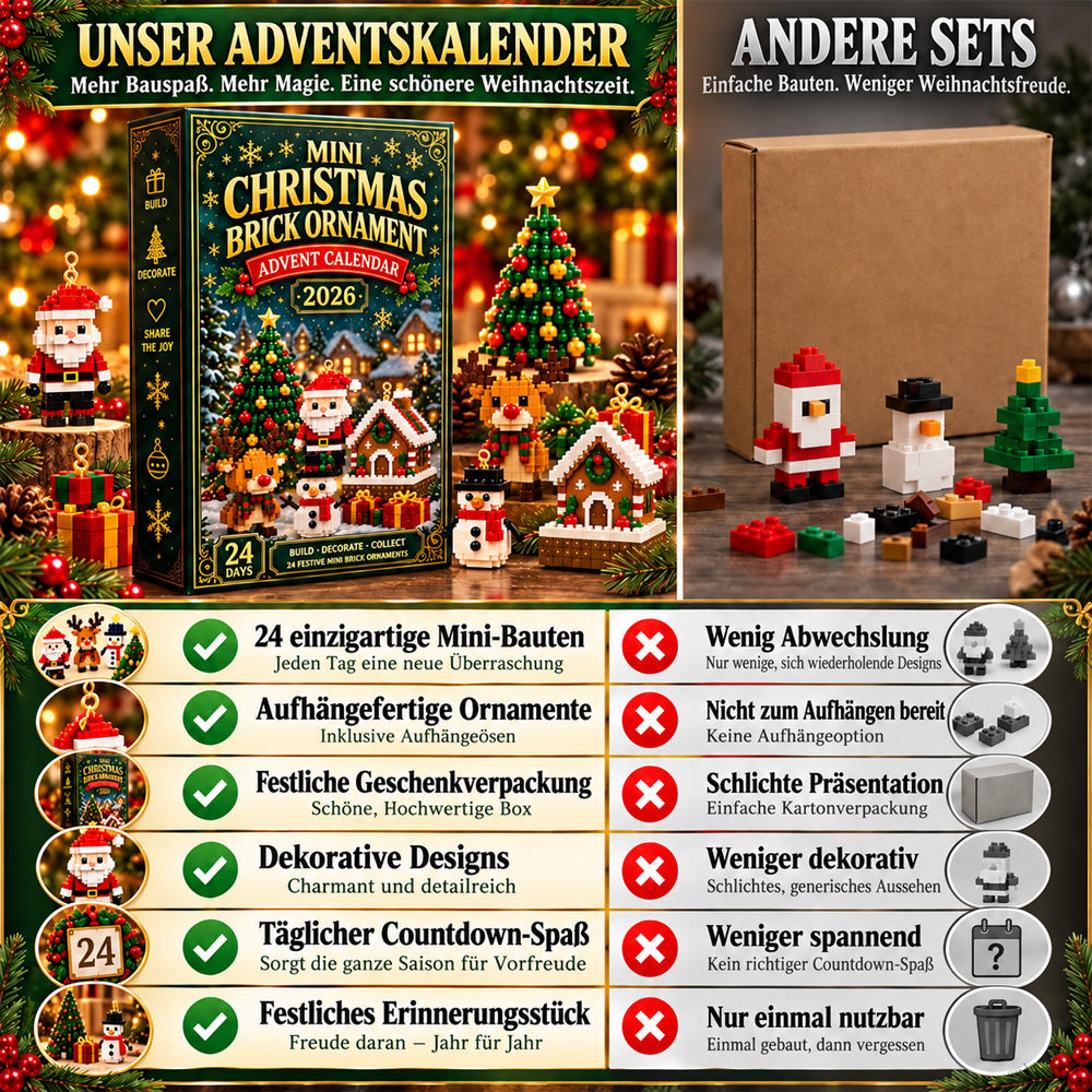 ⏳ Last day to save 49% – 🎄 24-Day Mini Christmas Decoration Advent Calendar