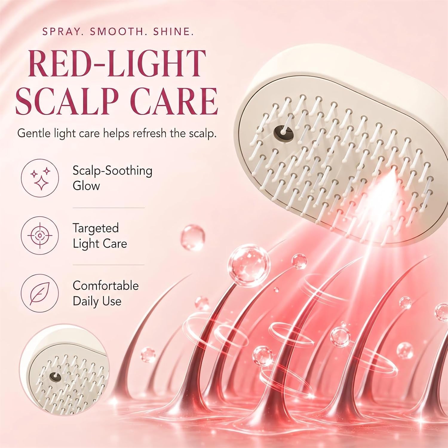 3-in-1 Electric Spray Massage & Self-Cleaning Brush