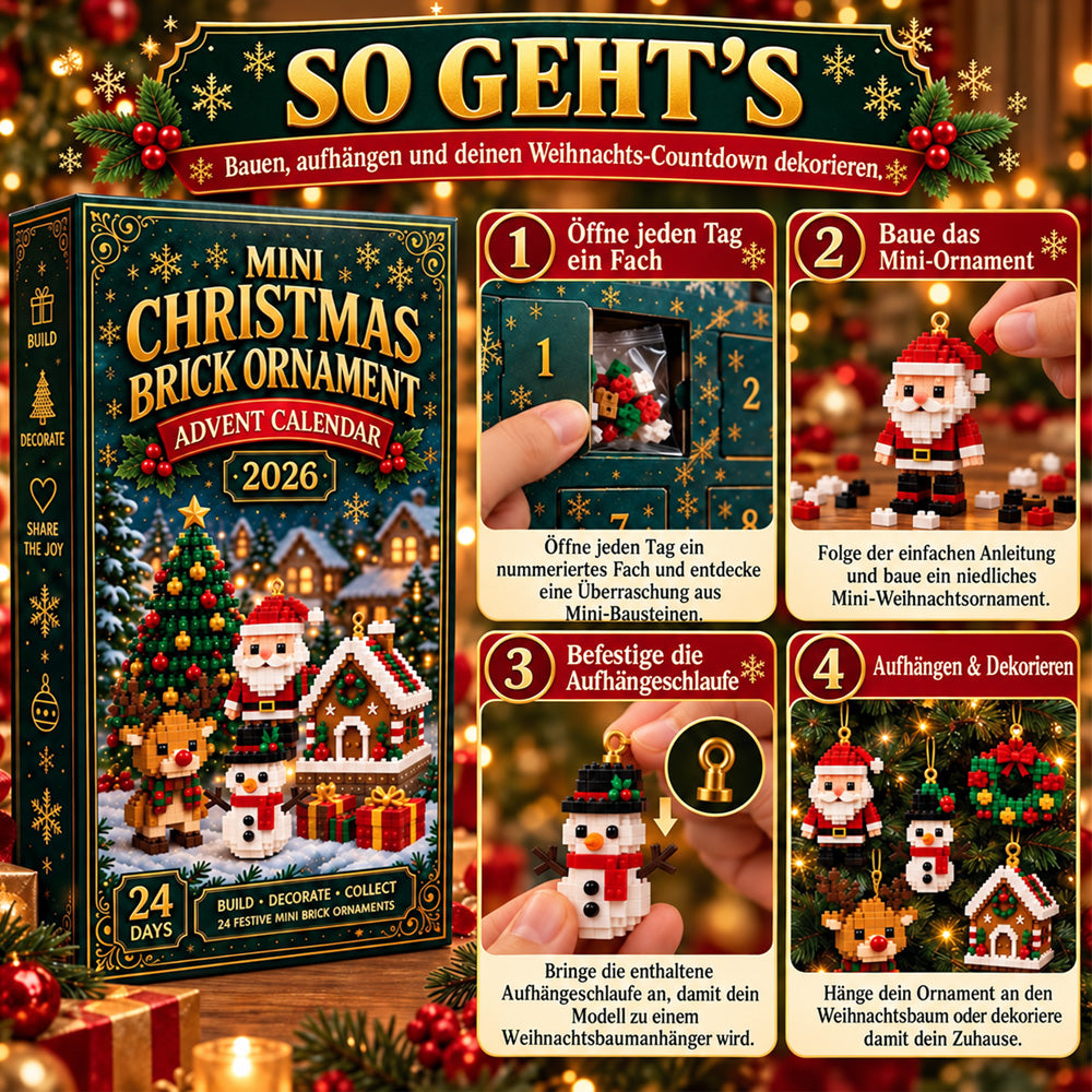 ⏳ Last day to save 49% – 🎄 24-Day Mini Christmas Decoration Advent Calendar