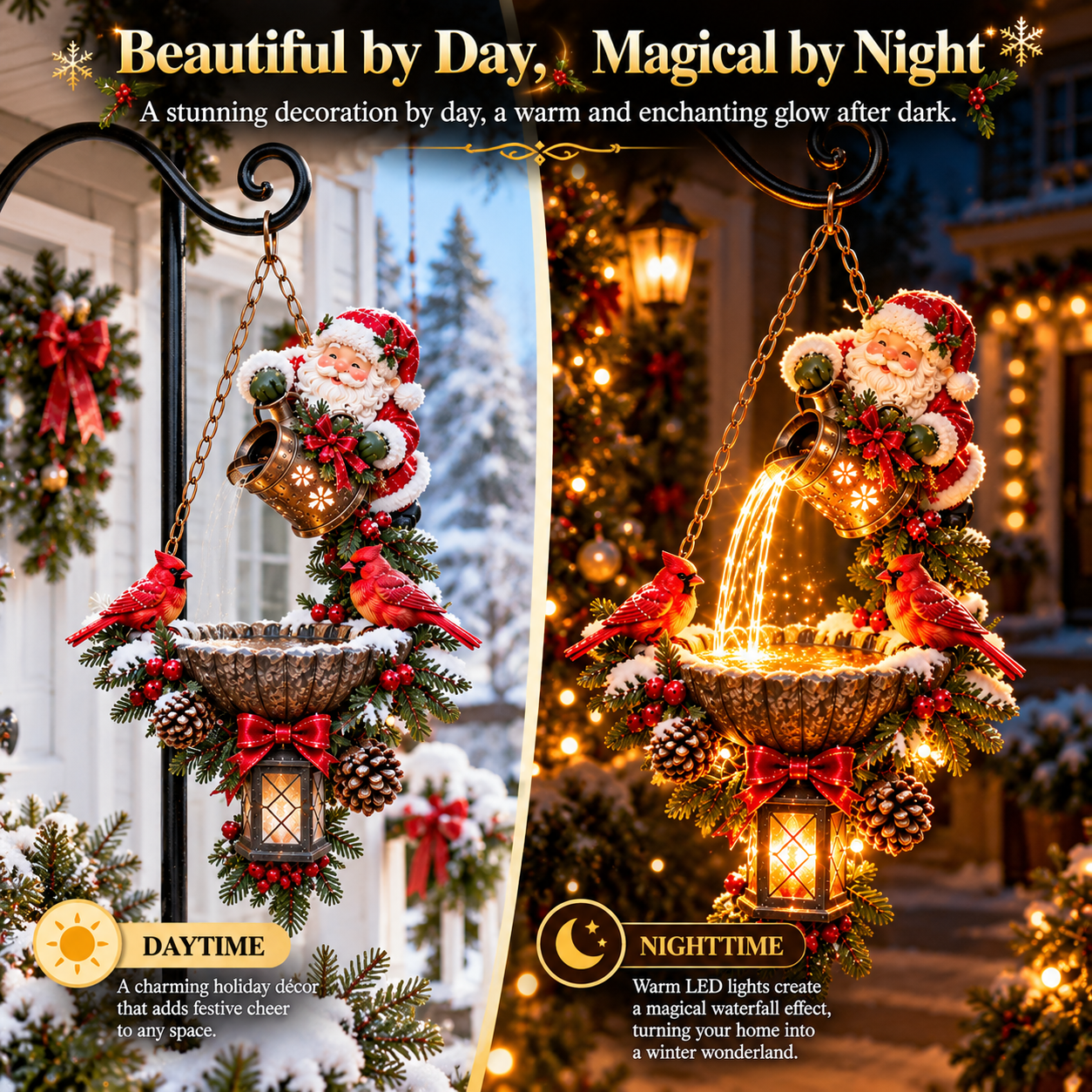 🔥Last Day 50% OFF-🎄 Christmas Magic Pouring Light Hanging Collection