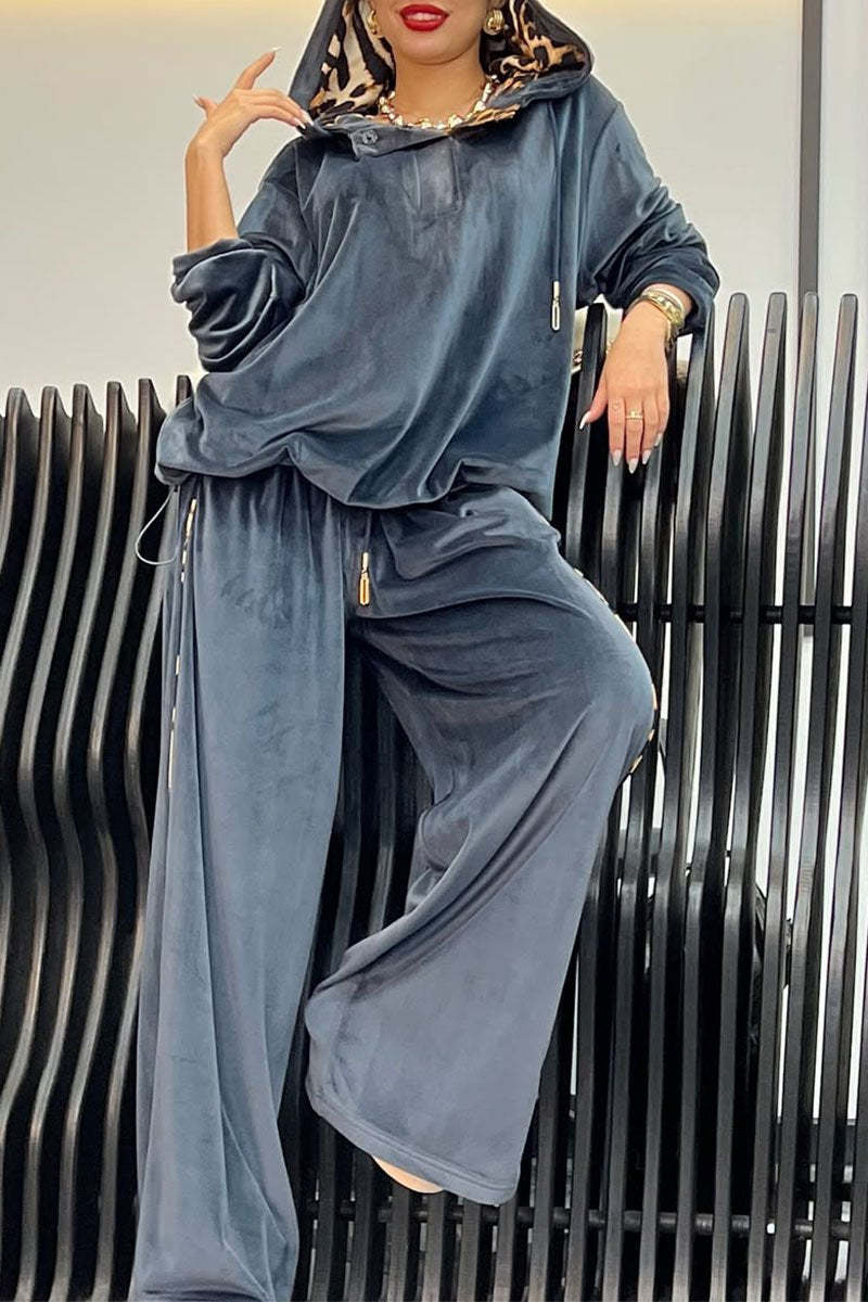 Women's Leopard Print Hoodies and Pants Set(Buy 2 Free Shipping)