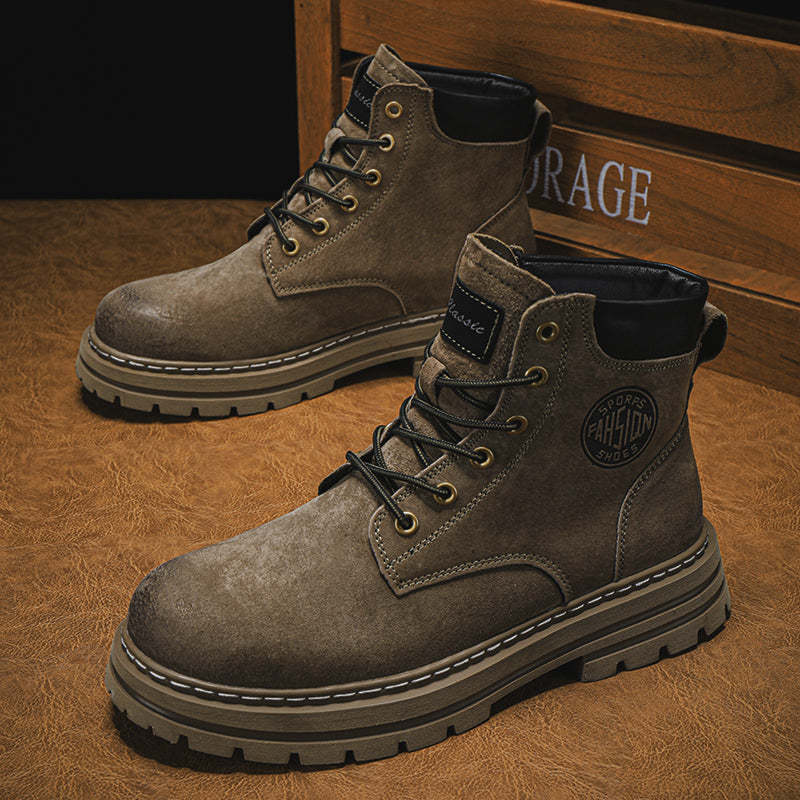 ⏰70% Off for a Limited Time! Couple's Martin Boots – Ankle Support + Waterproof/Non-Slip/Anti-Puncture | Great for Casual & Outdoor Use