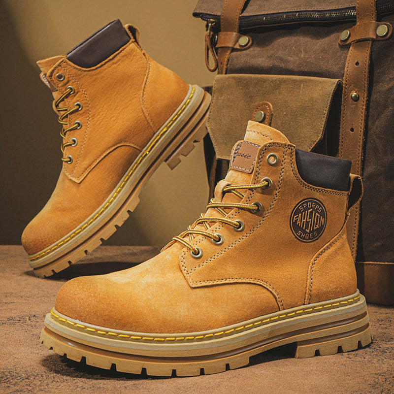 ⏰70% Off for a Limited Time! Couple's Martin Boots – Ankle Support + Waterproof/Non-Slip/Anti-Puncture | Great for Casual & Outdoor Use