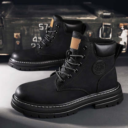 ⏰70% Off for a Limited Time! Couple's Martin Boots – Ankle Support + Waterproof/Non-Slip/Anti-Puncture | Great for Casual & Outdoor Use