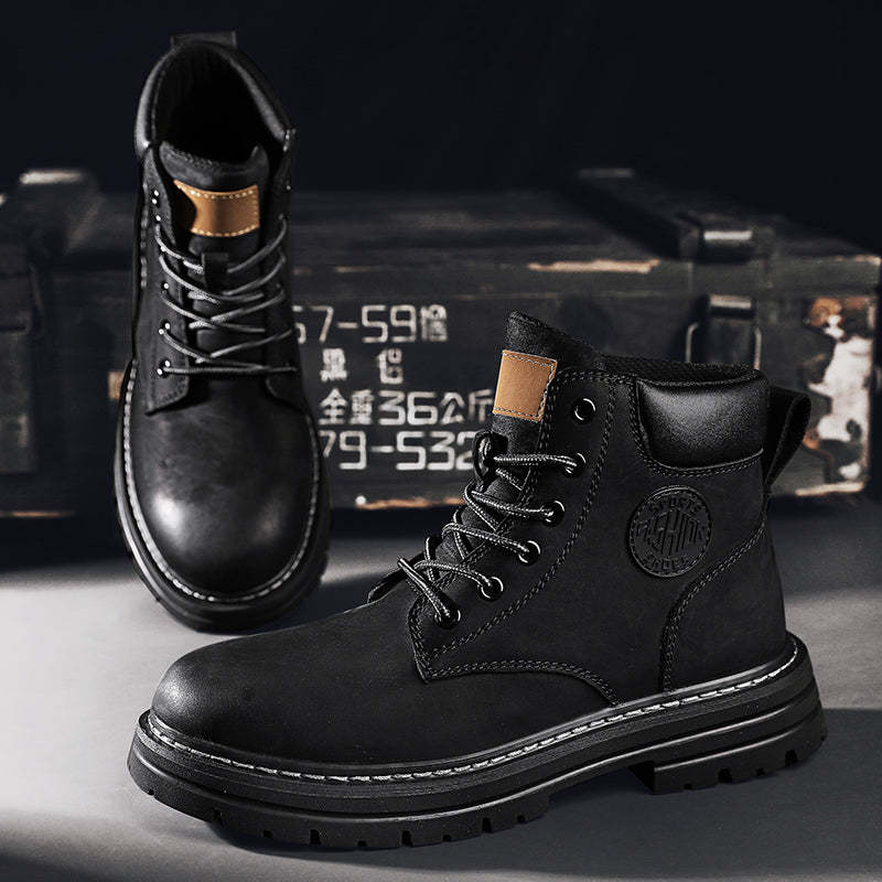 ⏰70% Off for a Limited Time! Couple's Martin Boots – Ankle Support + Waterproof/Non-Slip/Anti-Puncture | Great for Casual & Outdoor Use