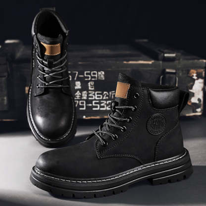 ⏰70% Off for a Limited Time! Couple's Martin Boots – Ankle Support + Waterproof/Non-Slip/Anti-Puncture | Great for Casual & Outdoor Use