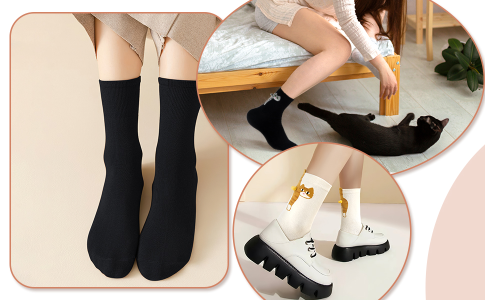 cat socks with balls