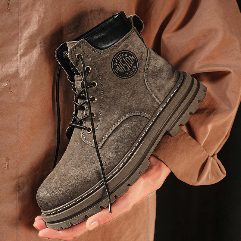 ⏰70% Off for a Limited Time! Couple's Martin Boots – Ankle Support + Waterproof/Non-Slip/Anti-Puncture | Great for Casual & Outdoor Use