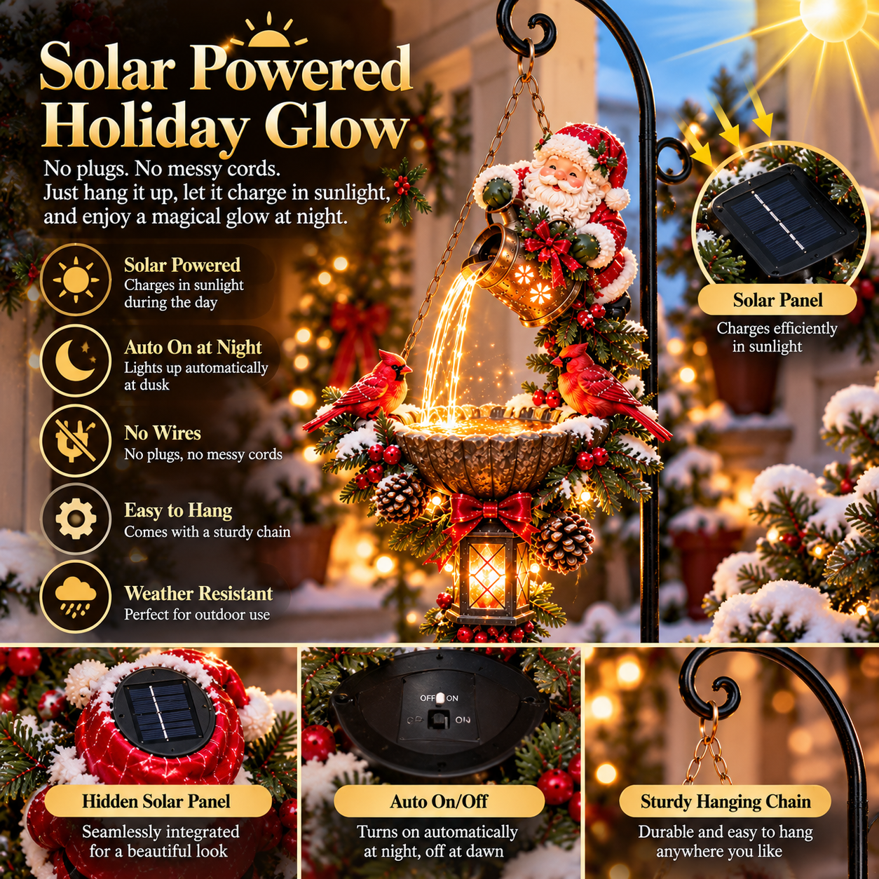 🔥Last Day 50% OFF-🎄 Christmas Magic Pouring Light Hanging Collection