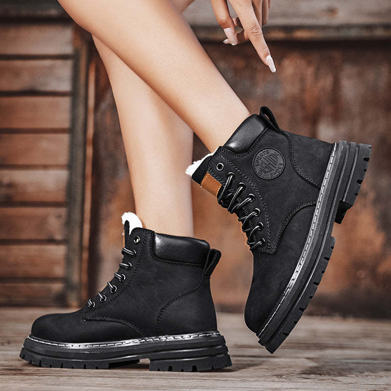 ⏰70% Off for a Limited Time! Couple's Martin Boots – Ankle Support + Waterproof/Non-Slip/Anti-Puncture | Great for Casual & Outdoor Use