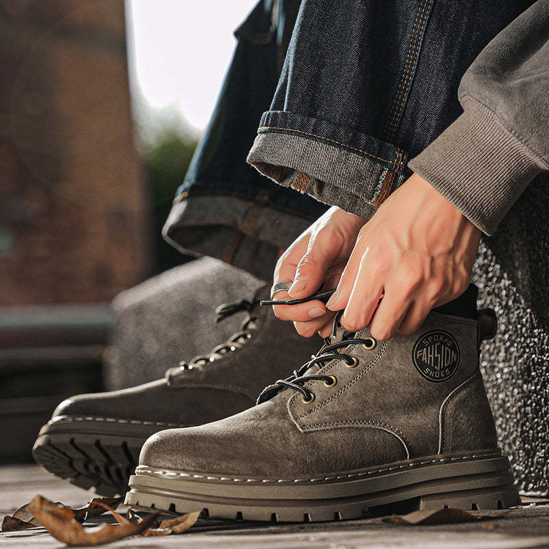 ⏰70% Off for a Limited Time! Couple's Martin Boots – Ankle Support + Waterproof/Non-Slip/Anti-Puncture | Great for Casual & Outdoor Use