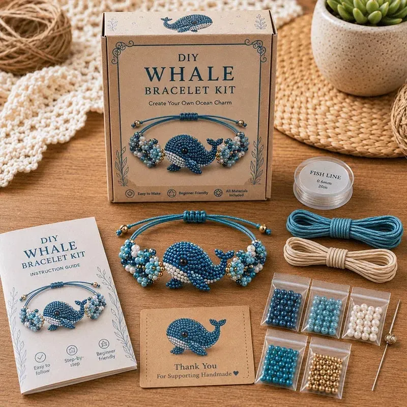 🐙DIY Beaded Bracelet Making Kit