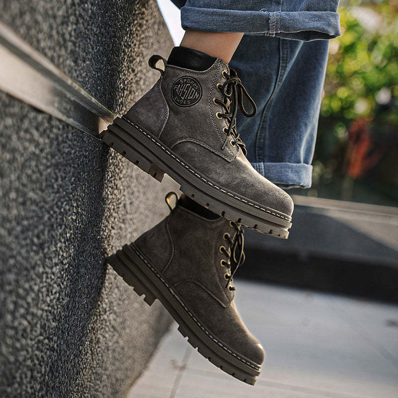 ⏰70% Off for a Limited Time! Couple's Martin Boots – Ankle Support + Waterproof/Non-Slip/Anti-Puncture | Great for Casual & Outdoor Use