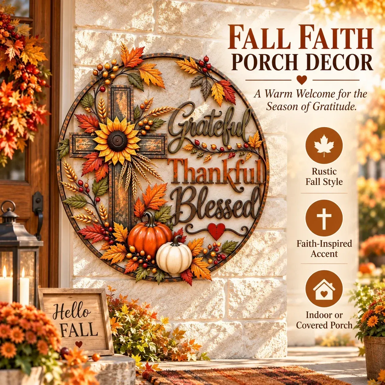 🍂Fall Faith Wall Decor ✝️🌻
