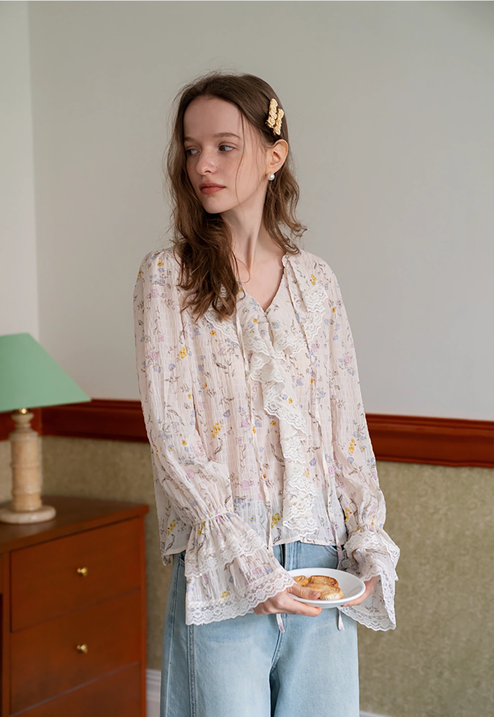 Sweet Satin Vintage Camellia Hair Clip