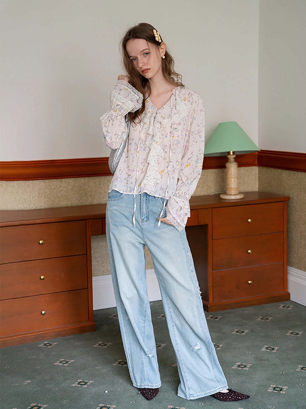 Sweet Satin Vintage Camellia Hair Clip