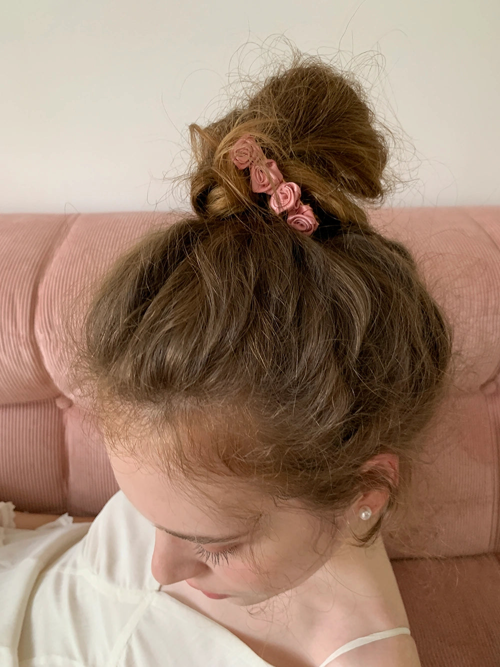 Sweet Satin Vintage Camellia Hair Clip