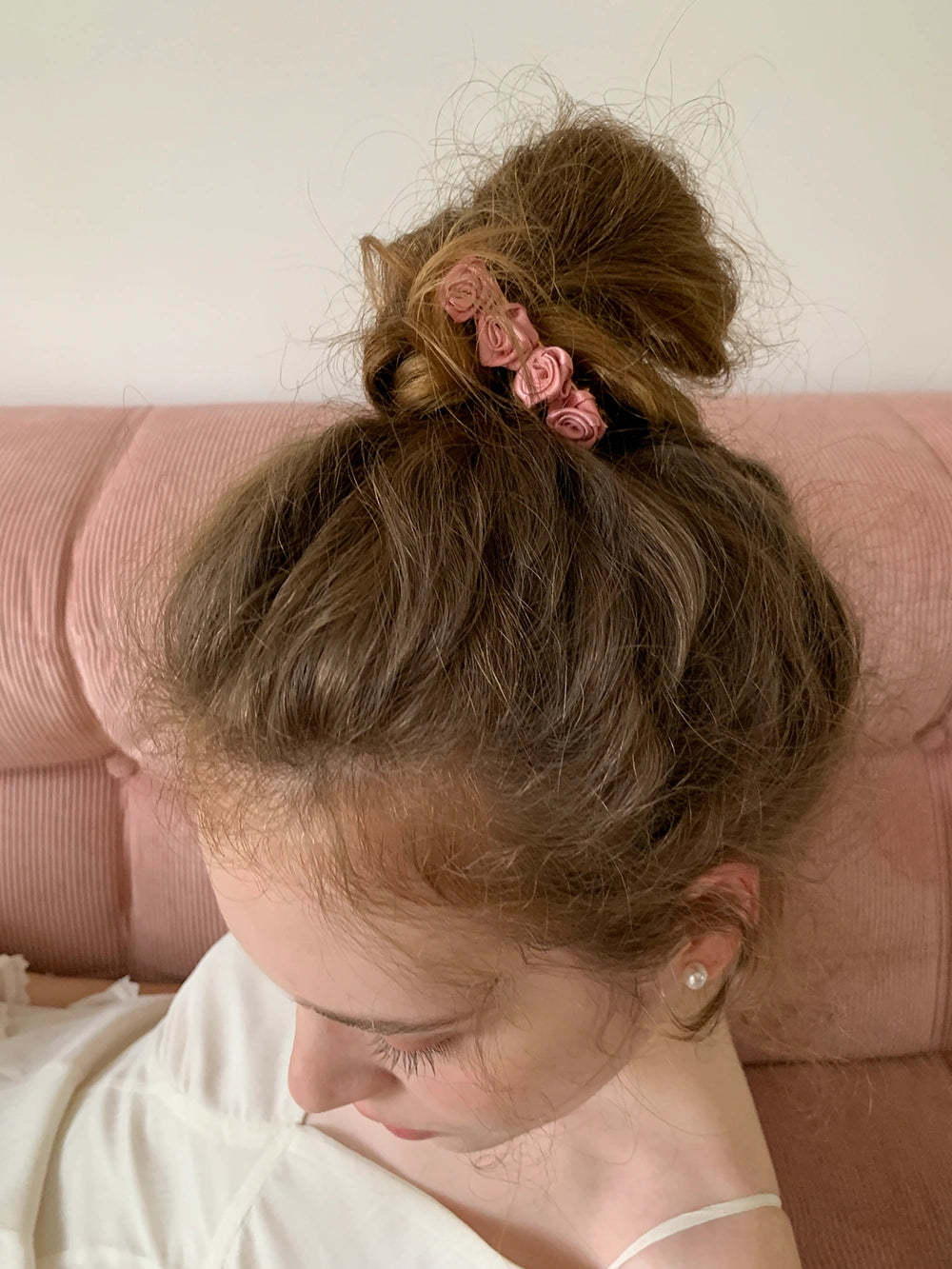 Sweet Satin Vintage Camellia Hair Clip