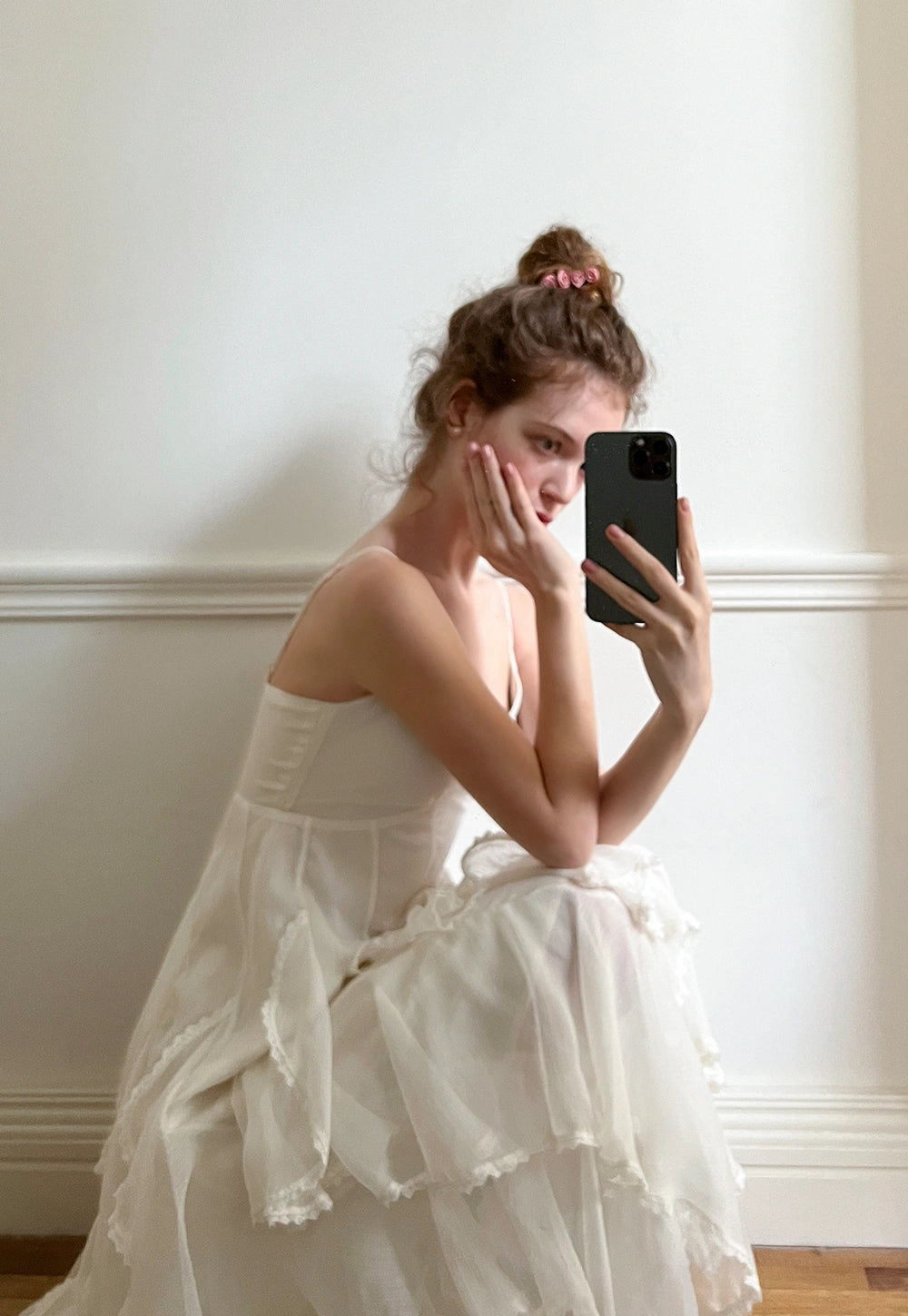 Sweet Satin Vintage Camellia Hair Clip