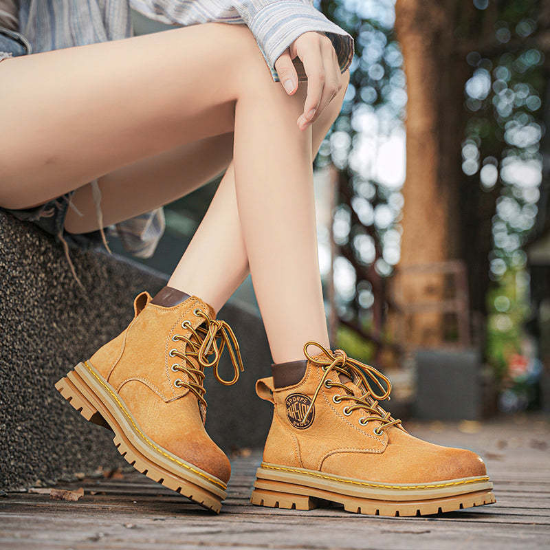 ⏰70% Off for a Limited Time! Couple's Martin Boots – Ankle Support + Waterproof/Non-Slip/Anti-Puncture | Great for Casual & Outdoor Use