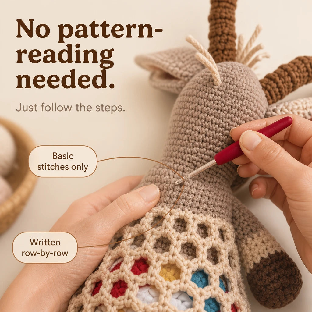 Crochet Goat Bag Holder Kit