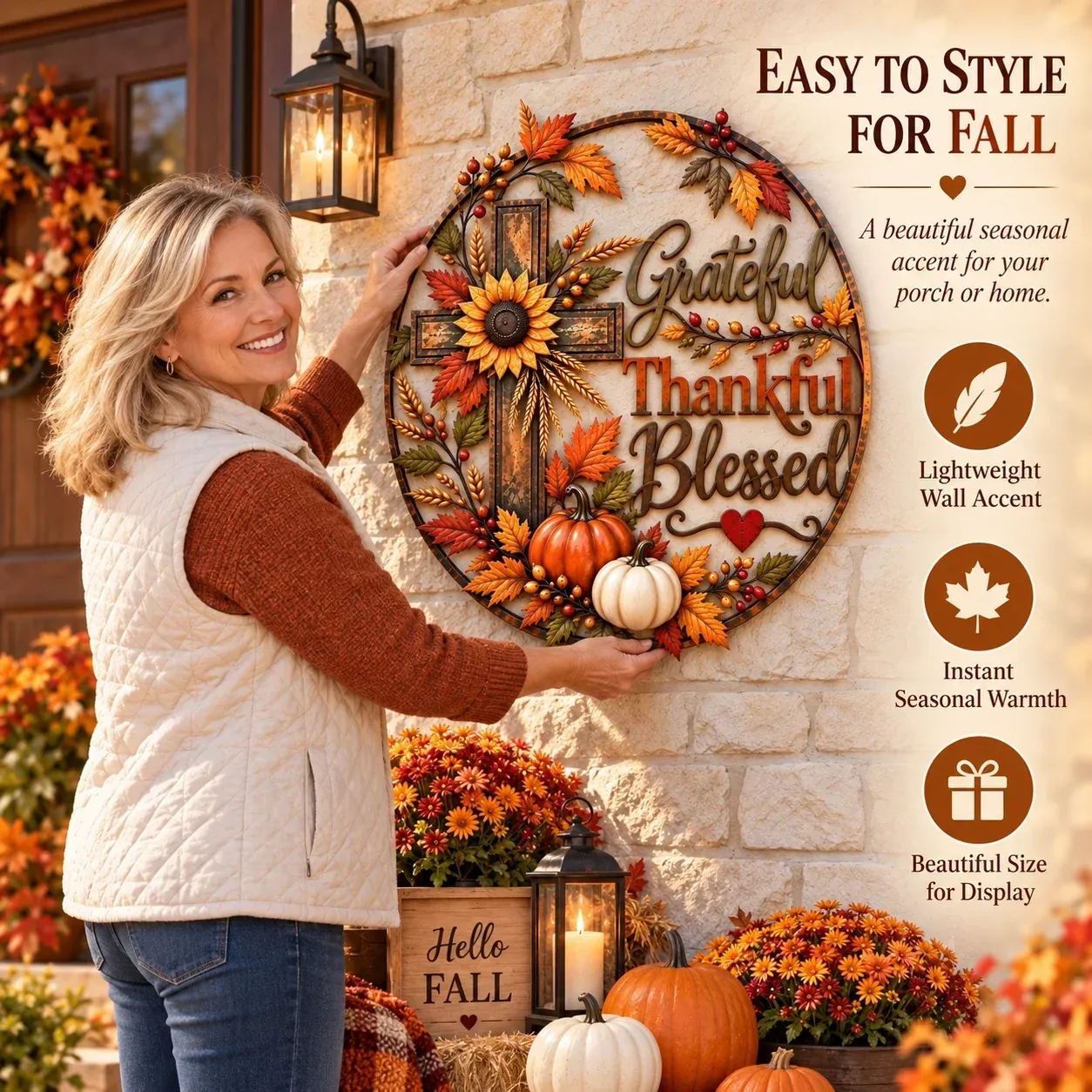 🍂Fall Faith Wall Decor ✝️🌻