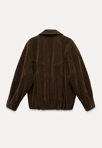 Suede Bomber Jacket