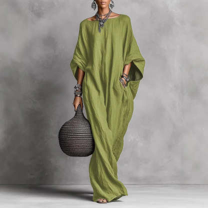 Oversized Linen Maxi Dress