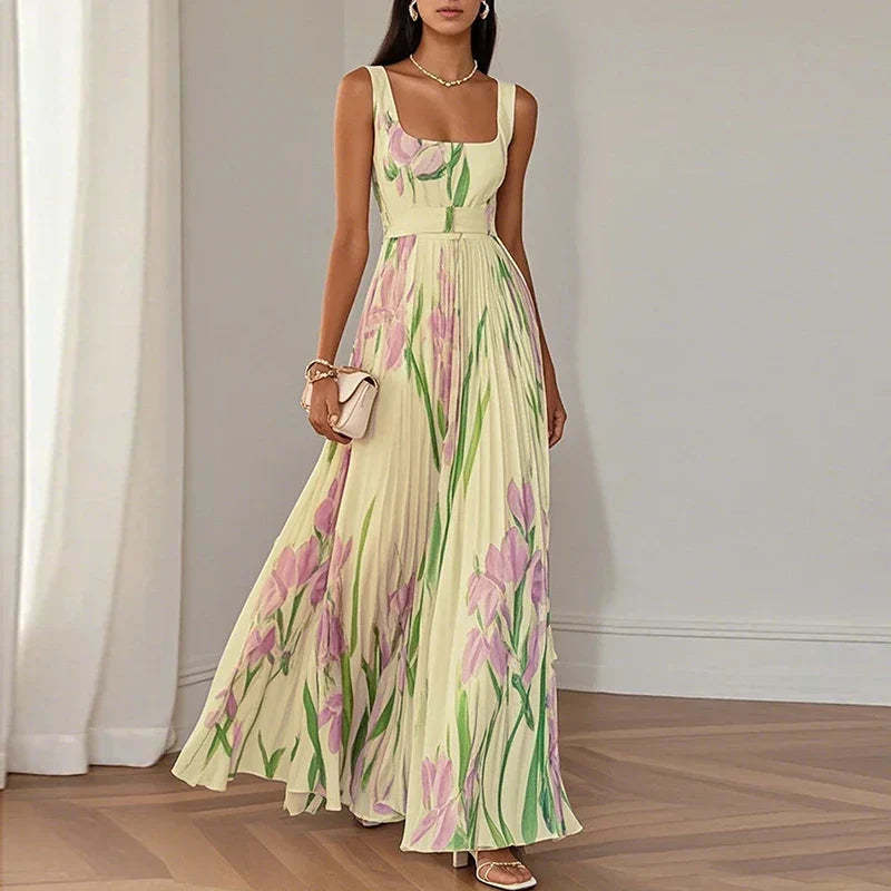 Oriah™ | Floral A-Line Maxi Dress