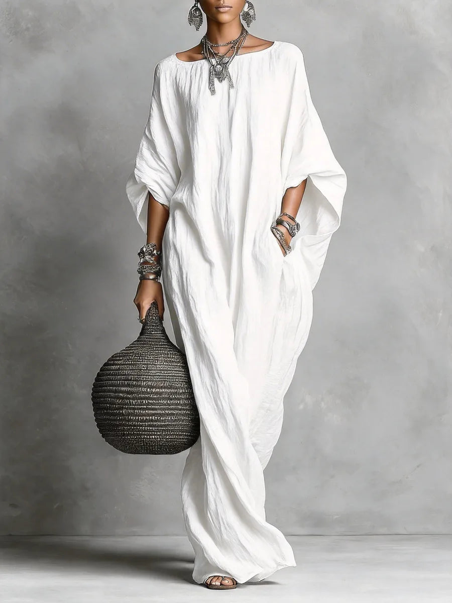 Oversized Linen Maxi Dress