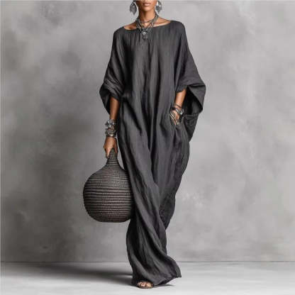 Oversized Linen Maxi Dress