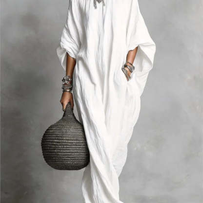 Oversized Linen Maxi Dress