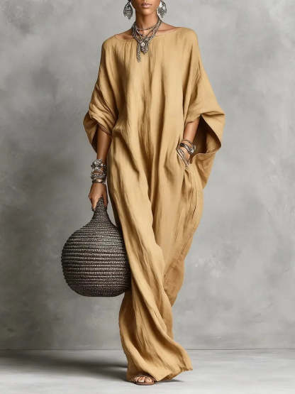 Oversized Linen Maxi Dress
