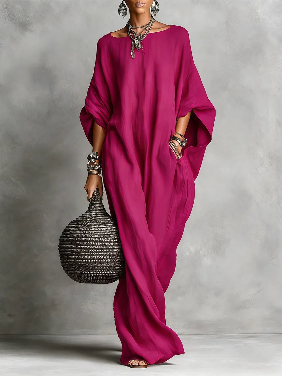 Oversized Linen Maxi Dress