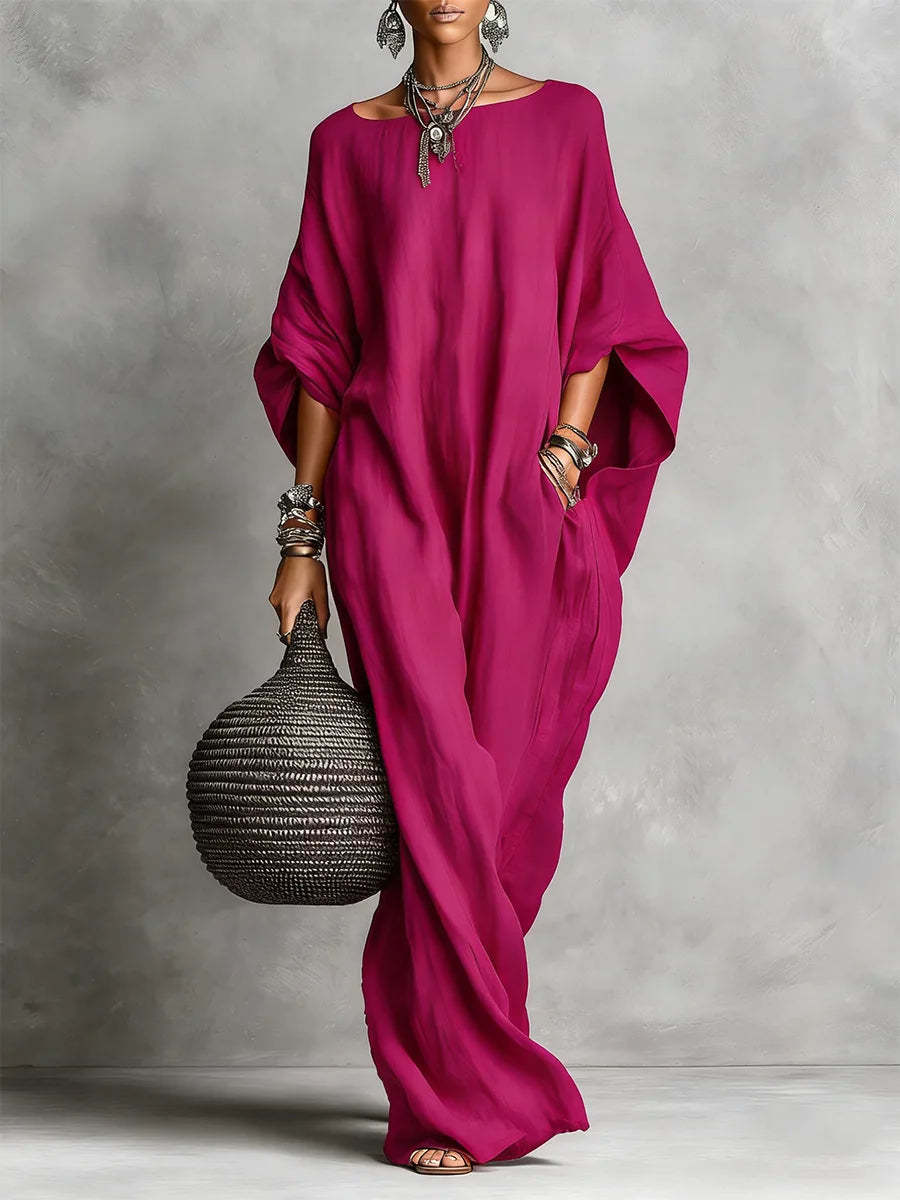 Oversized Linen Maxi Dress