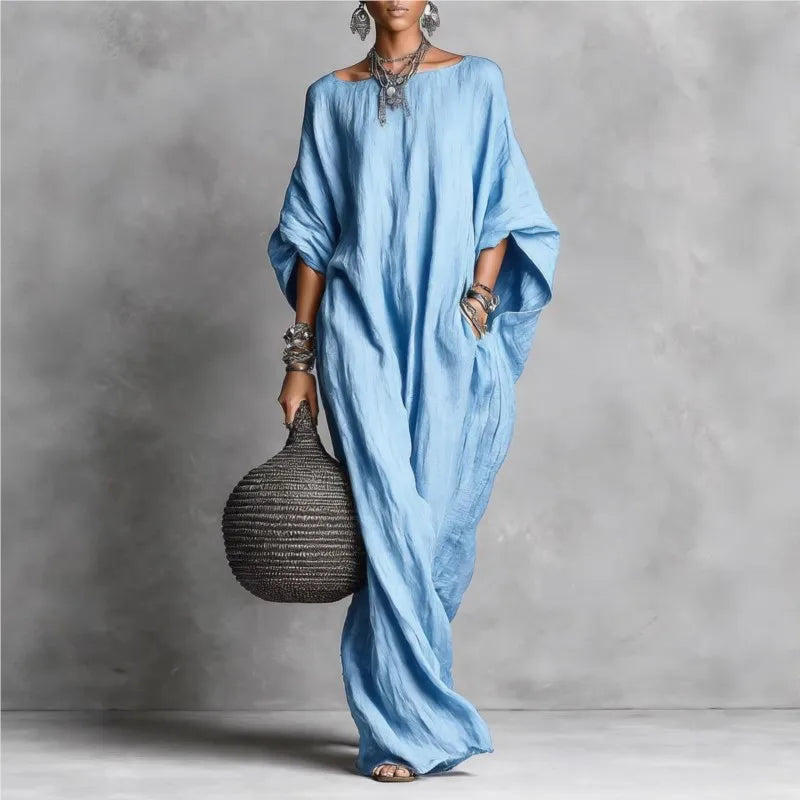 Oversized Linen Maxi Dress