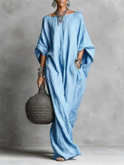 Oversized Linen Maxi Dress